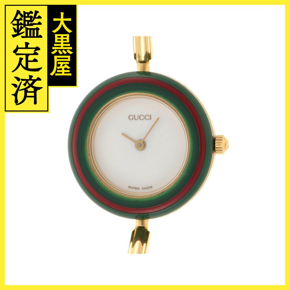 動作未確認ジャンク品GUCCI グッチ チェンジベゼル 腕時計