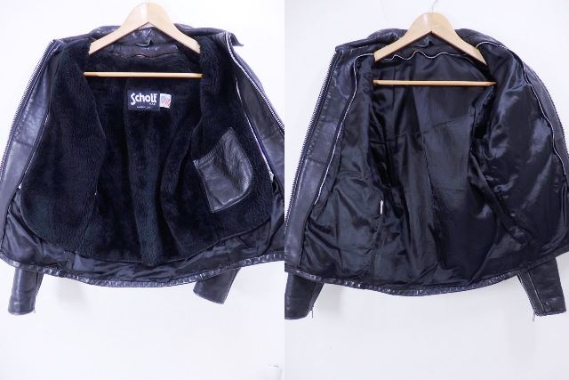 楽天市場】SCHOTT シングルライダースジャケット 34 黒 ショット 642