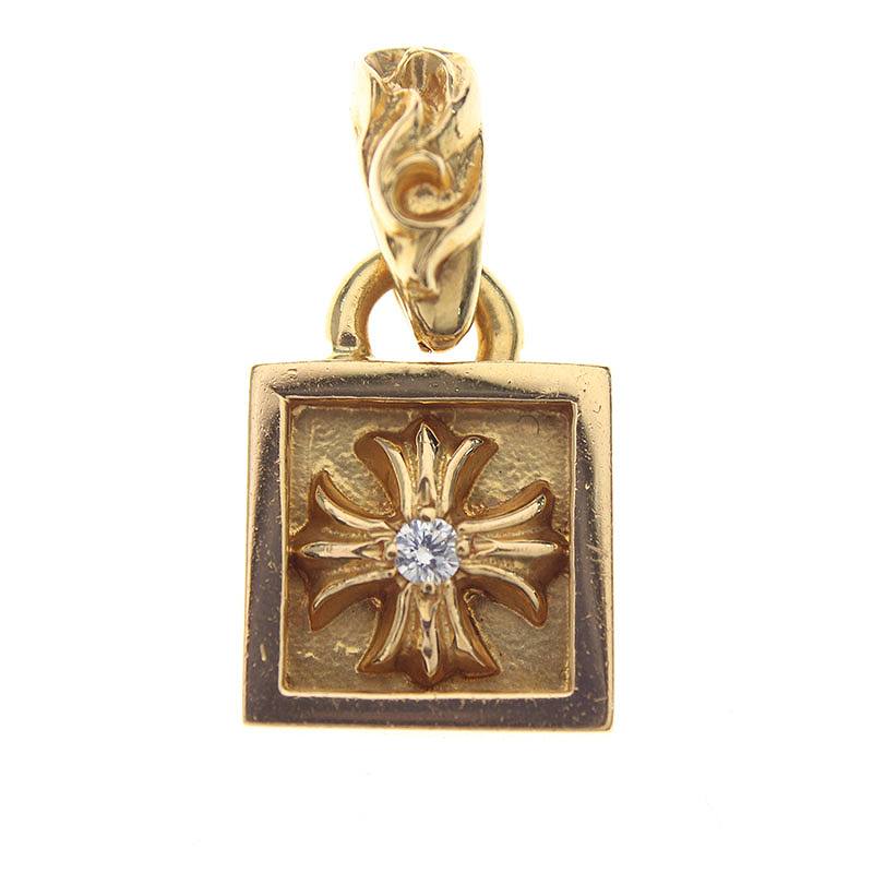 楽天市場】クロムハーツ Chrome Hearts 22K FRAMED 1DIA 22Kフレームド