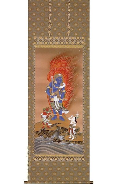 楽天市場】掛け軸 不動明王 (中村永湖) 送料無料（掛軸） : 掛け軸