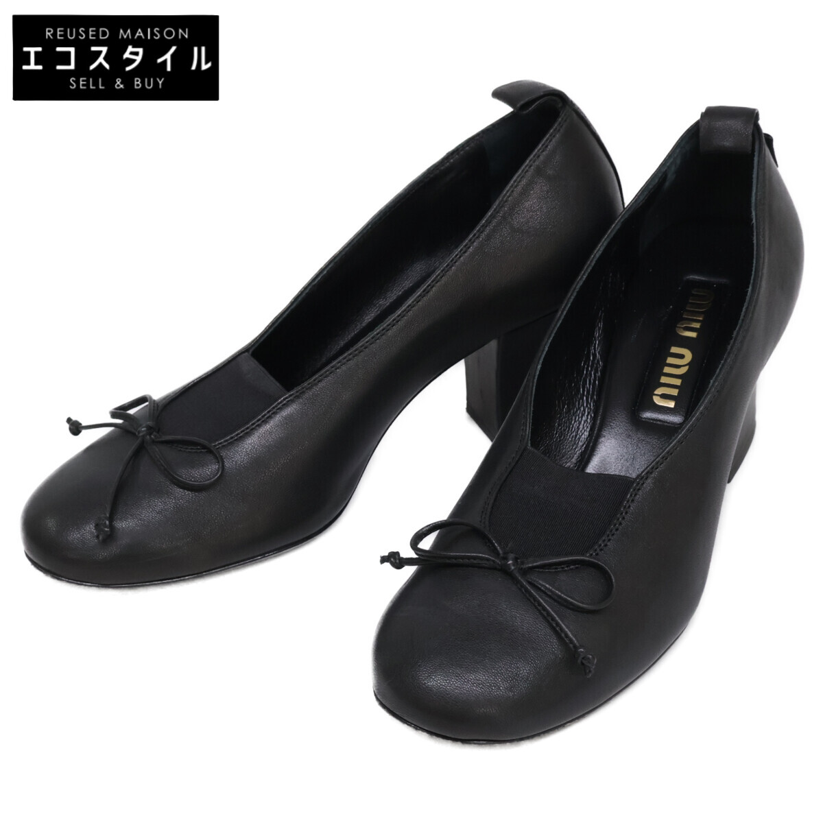 楽天市場】リボン パンプス（ブランドミュウミュウ）の通販