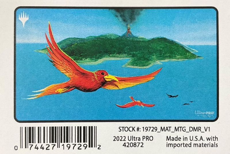 ドミナリアリマスター【極楽鳥】ブラックステッチプレイマット - Fの集会場