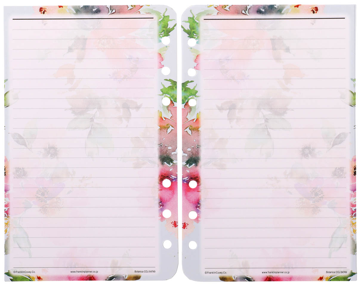 ボタニカ ワイド・ラインページ ピオニー｜フランクリン・プランナーの