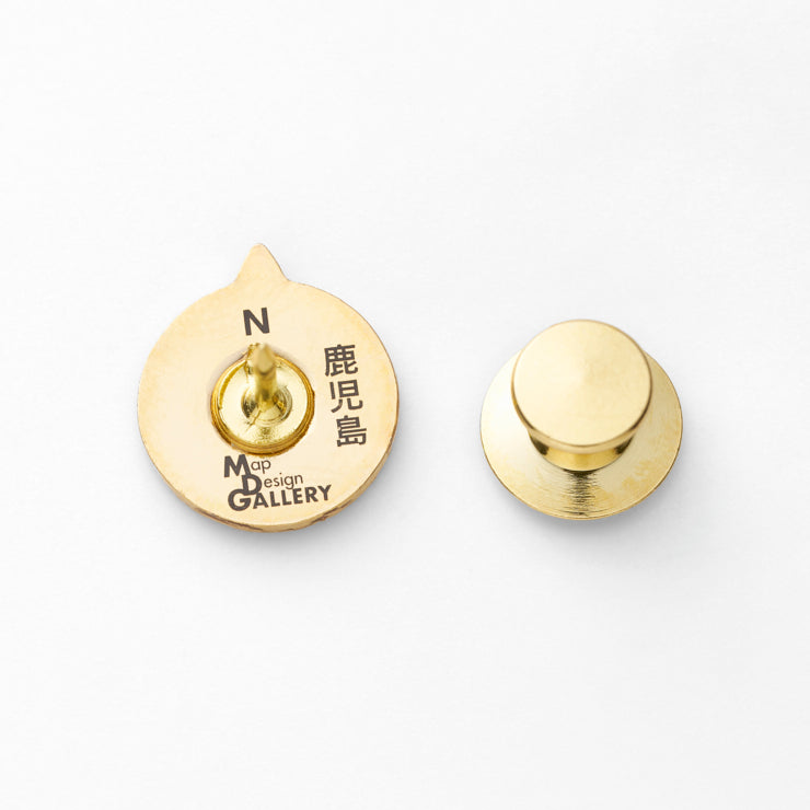47palette カラーピンズプラス(2種)/46鹿児島県｜地図グッズ｜Map