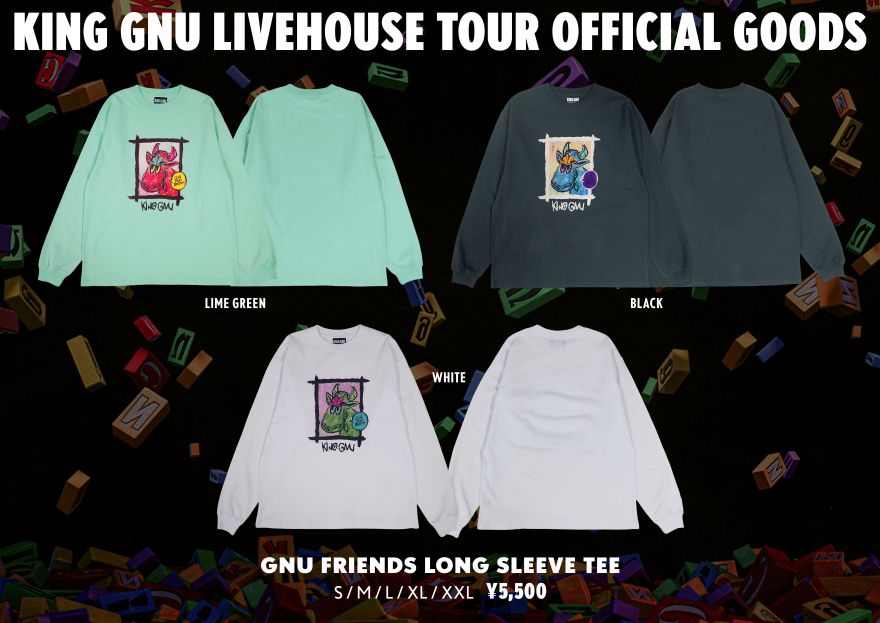 Goods】“KING GNU LIVEHOUSE TOUR 2025 CLUB GNU EDITION”オフィシャル