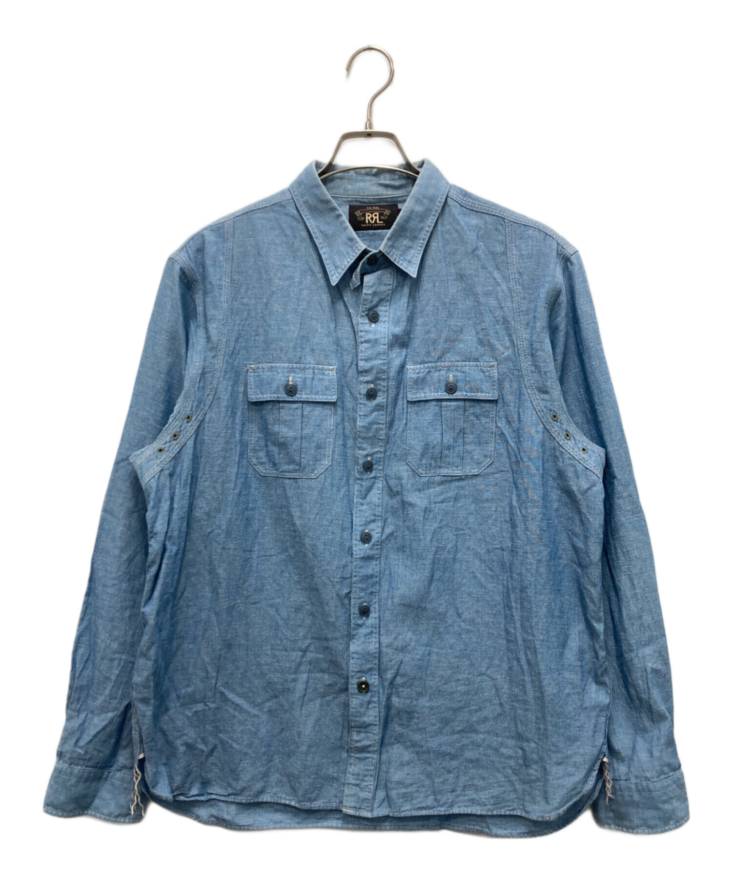 中古・古着通販】RRL (ダブルアールエル) シャンブレーシャツ