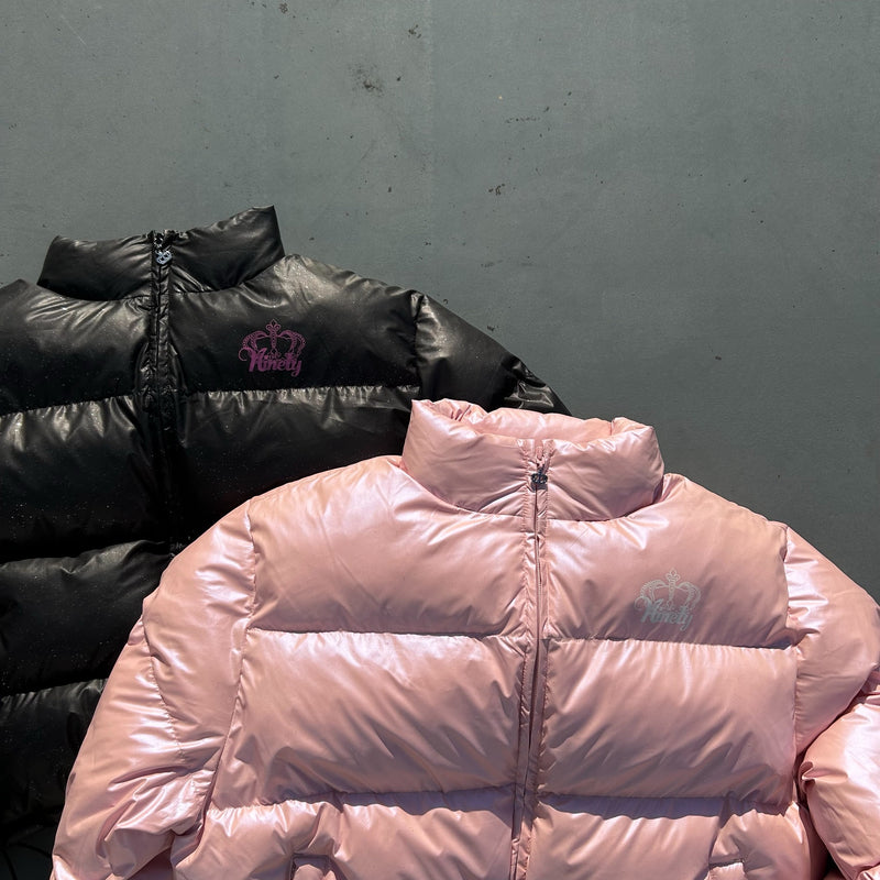 Glitter Short Puffer Jacket【9090 girl】 – YZ