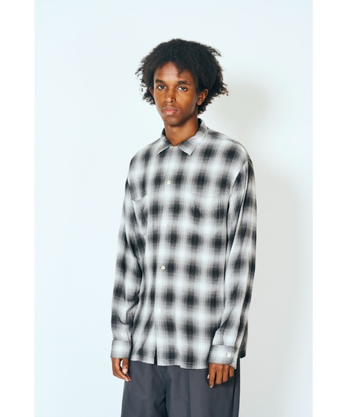 TOWNCRAFT（タウンクラフト） シャツ 60S LOOP COLLAR SHIRT オンブレ