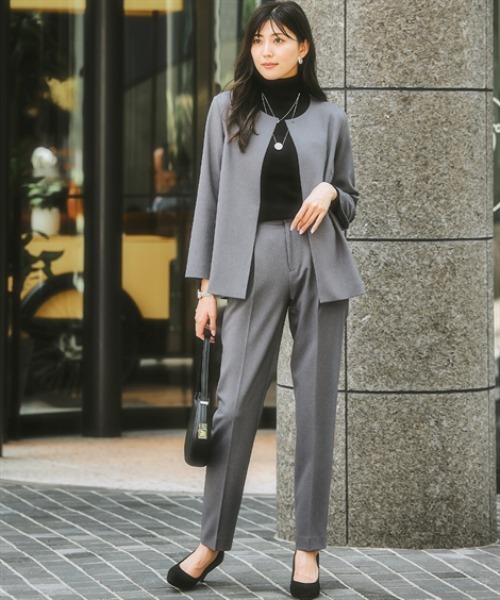 7days Life Styling セットアップ 「洗える・ストレッチ」ウール調ノー