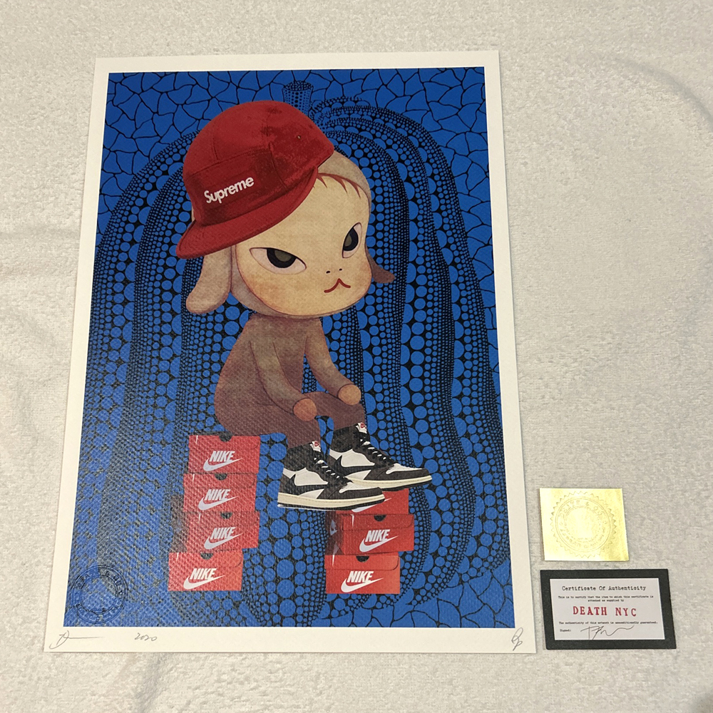 Yahoo!オークション -「death nyc 世界限定100枚 アートポスター 奈良