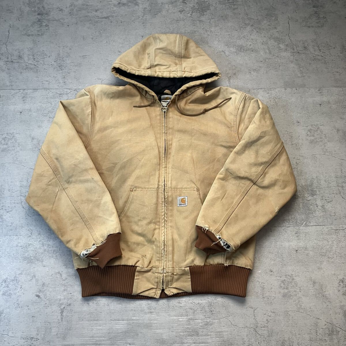 Carhartt カーハート アクティブジャケット ブラウン DKB フェード L