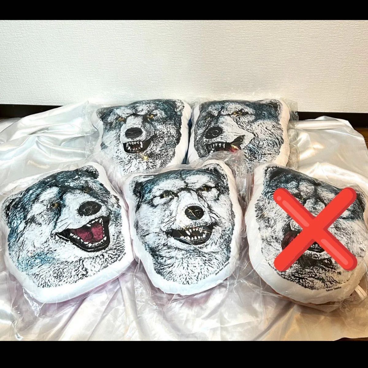 一番くじ MAN WITH A MISSION フェイスクッション 全5種セット｜Yahoo