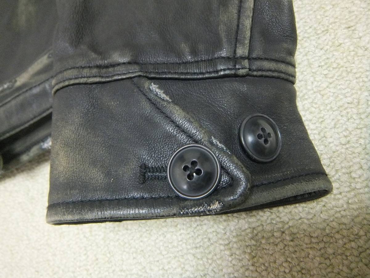希少 Schott CUSTOM TRUCKER JACKET ショット ビンテージ加工 襟付