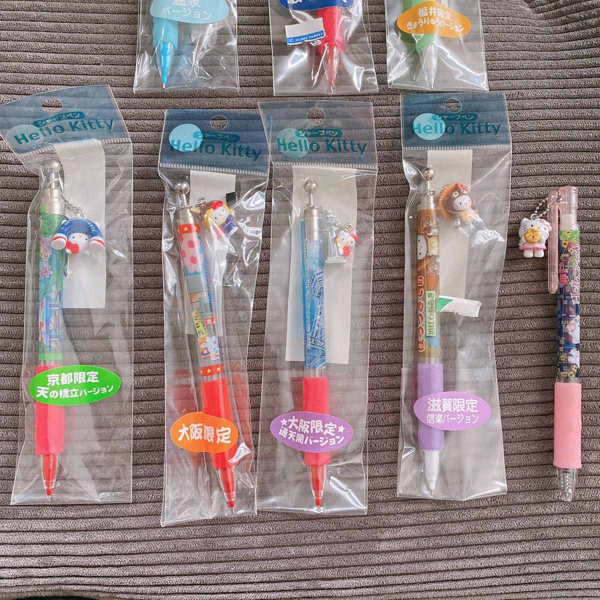 激レア ご当地キティストラップ シャーペン ボールペン2000年初期