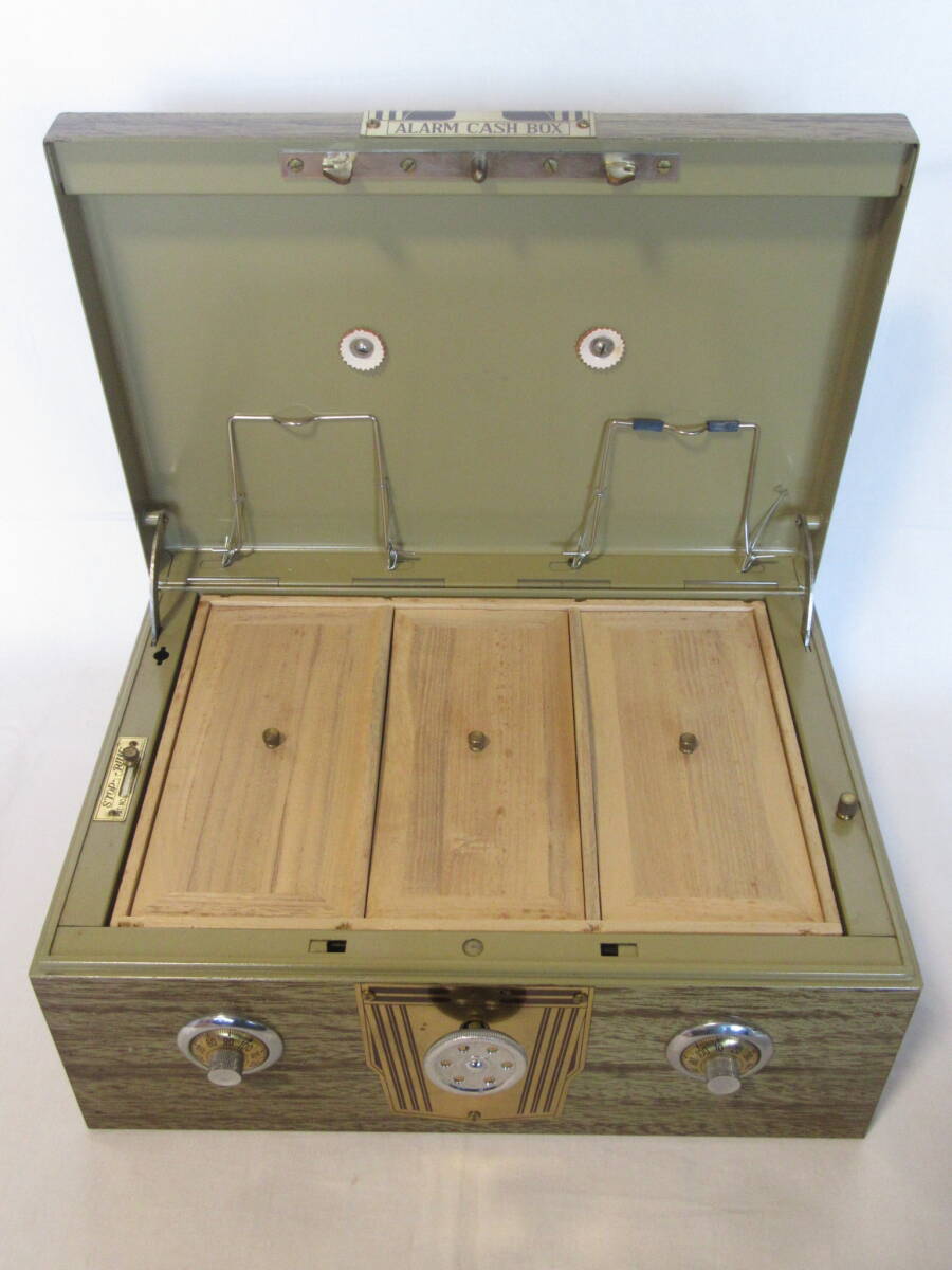 PLUS「アラーム キャッシュボックス 手提げ金庫」レトロ 中古｜Yahoo