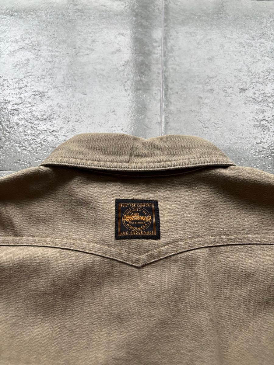 90s RRL ダブルアールエル ラルフローレン ウェスタンシャツ プル