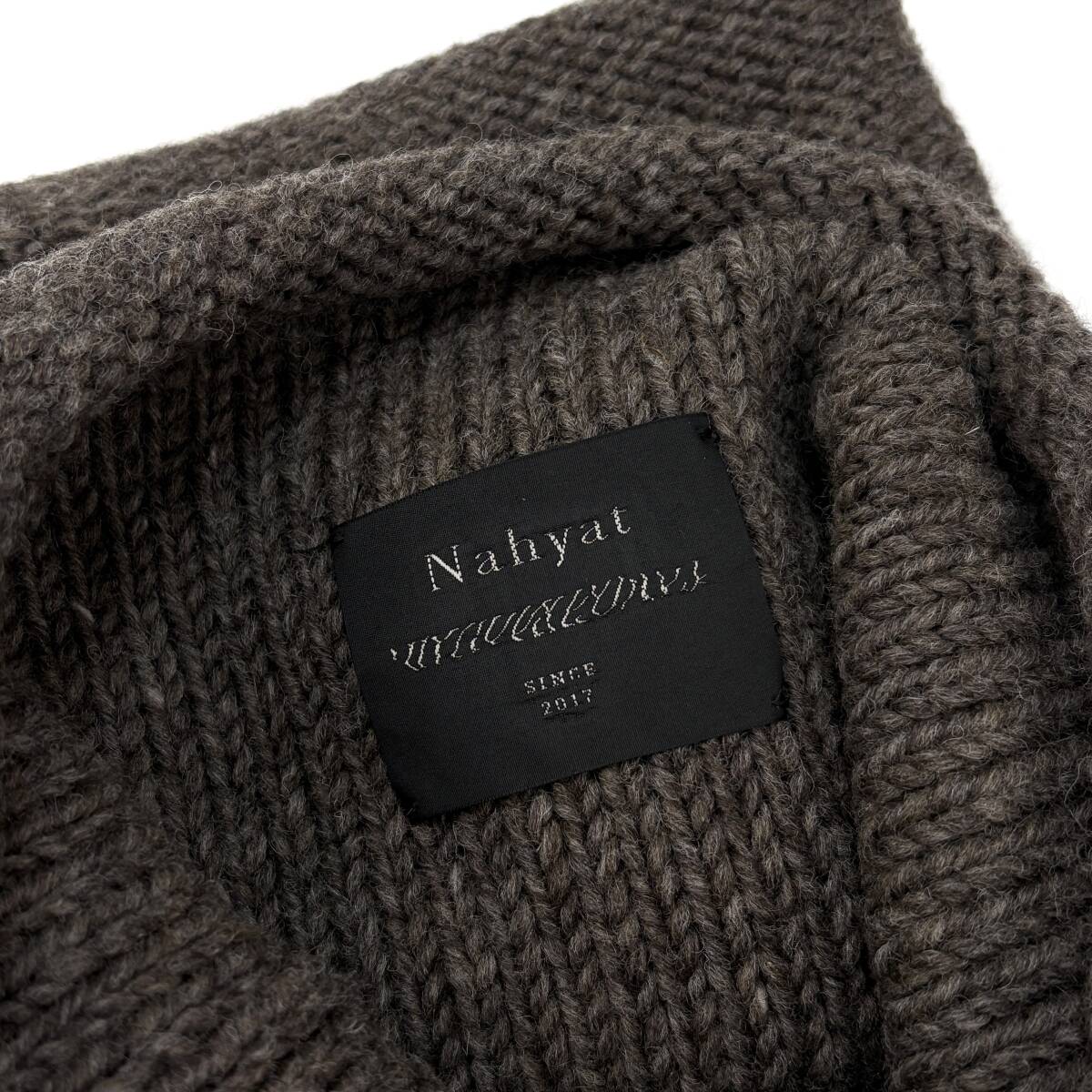 極美品 NAHYAT / ナヤット snood / スヌード グレーブラウン系 ネック