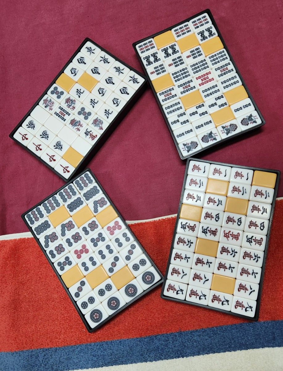 麻雀一式 マージャンパイ 点数棒 全部 set 麻雀セット 麻雀牌 点棒