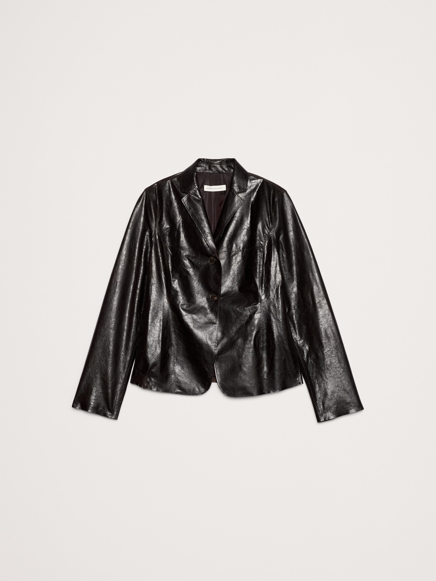90S Leather Blazer | Banana Republic