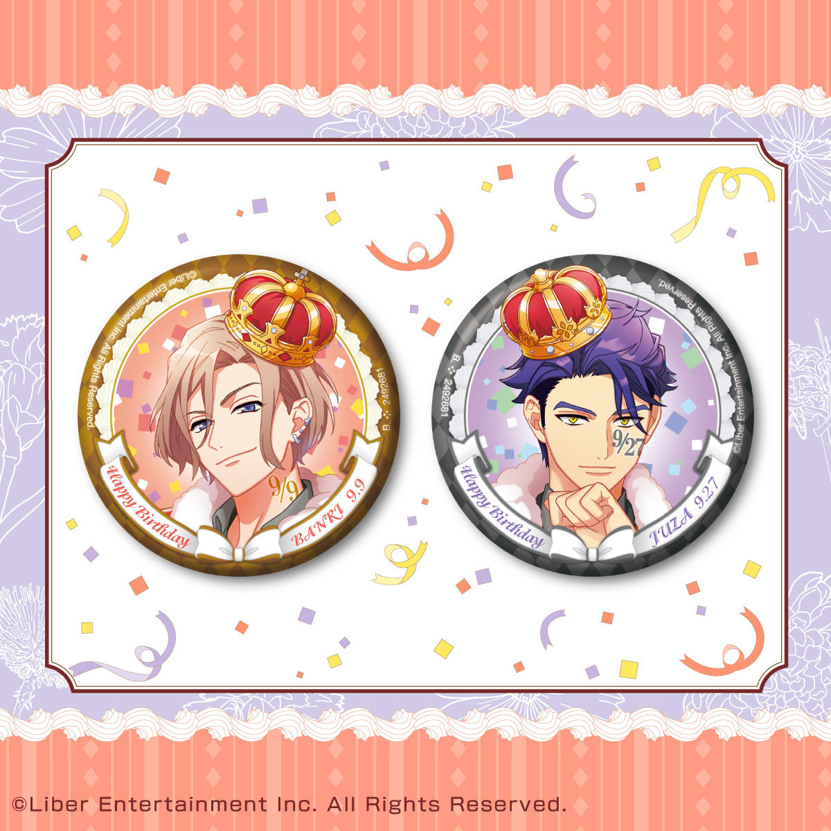 抽選販売】A3! ホログラム缶バッジ ～Happy×2 Birthday Autumn Troupe