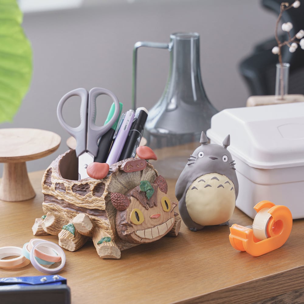 となりのトトロ プランターカバー / 小物入れ トトロと森のネコバス