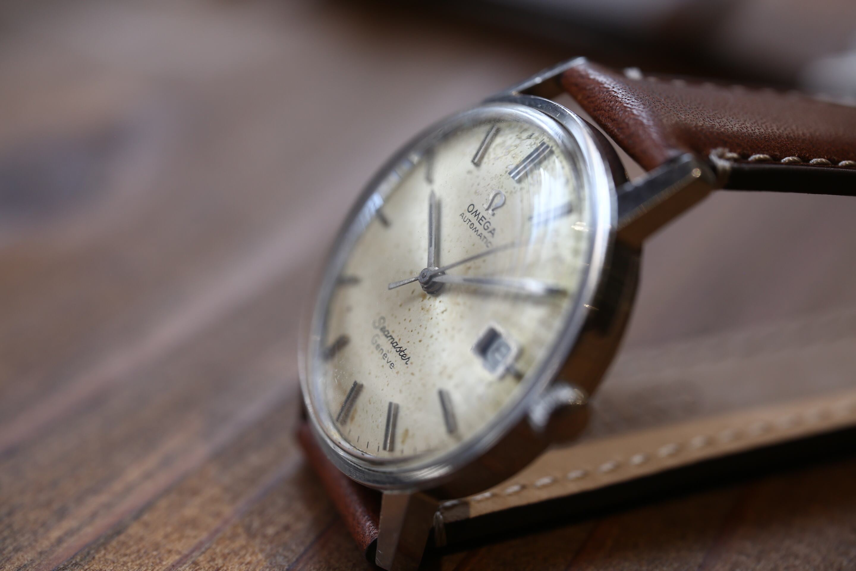 OMEGA】 1969年製 オメガ シーマスタージュネーブ ダブルネーム