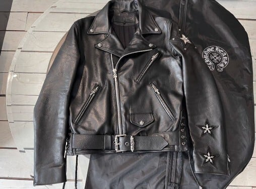 CHROME HEARTS クロムハーツ JJディーン ダガージップ レザー