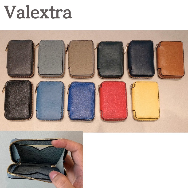 Valextra ヴァレクストラ ラウンドジップ ミニ ウォレット 2cc