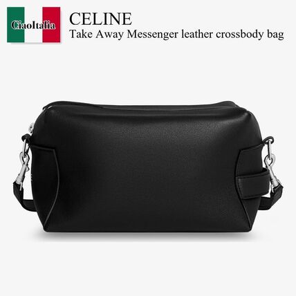 Celine Take Away Messenger Leather Crossbody Bag (CELINE