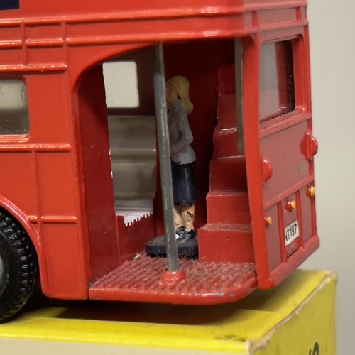 A 1970 Corgi London Transport Outspan Orange Routemaster double
