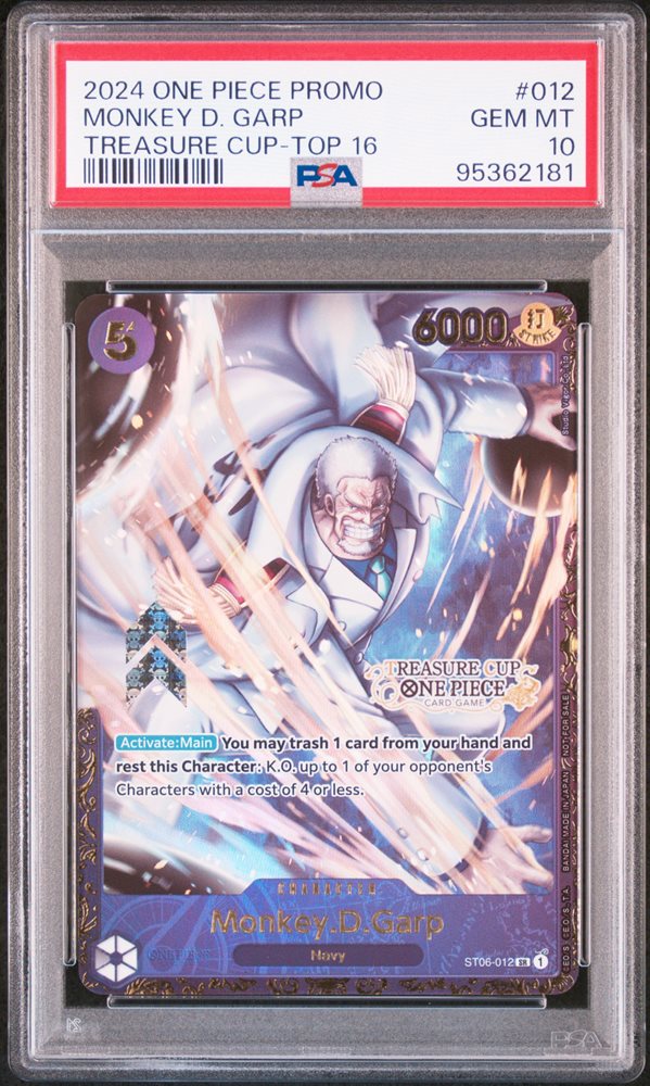Auction Prices Realized Tcg Cards 2024 ONE PIECE PROMOS Monkey D. Garp