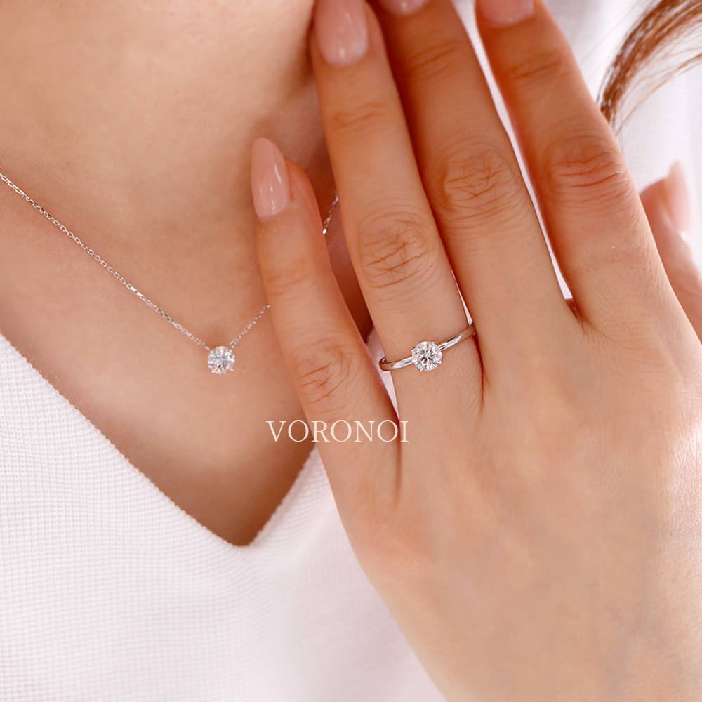 VORONOI ボロノイ 婚約指輪 ラボグロウン ダイヤ リング 0.5ct K10/K18