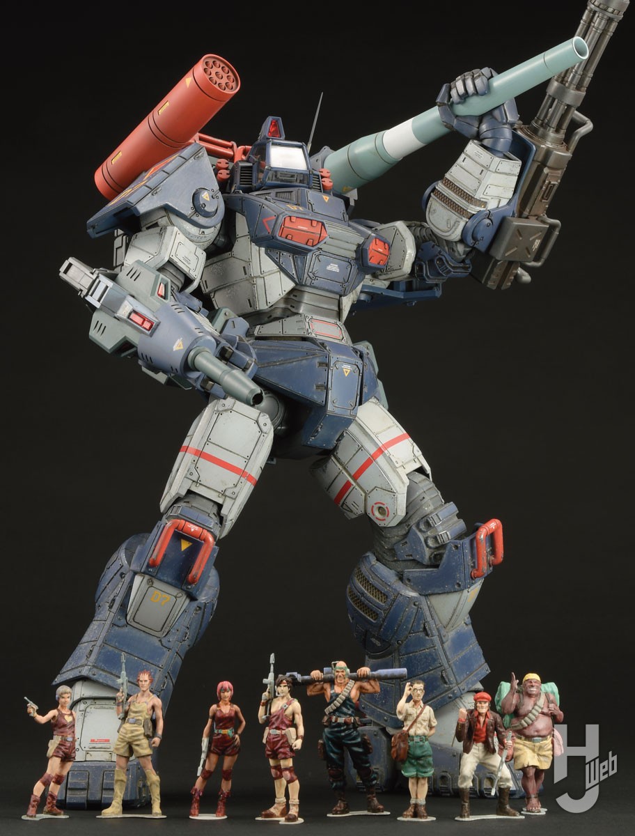 1/35「ダグラム Ver.GT」ビッグサイズのプラキットに装備・フィギュア