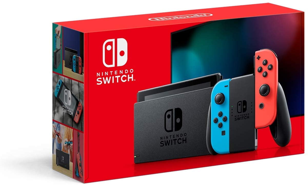 Nintendo Switch - Gray Joy Con Combo Game Console with MightySkins