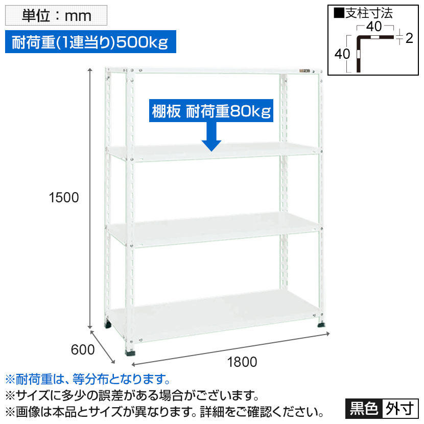 送料無料】 SHR2324P | サカエ ショップラック 4段 陳列棚 業務用 80kg