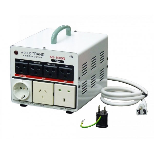 AG-1000N | 日本の100Vから世界中の電圧に昇圧が可能 マルチアップ