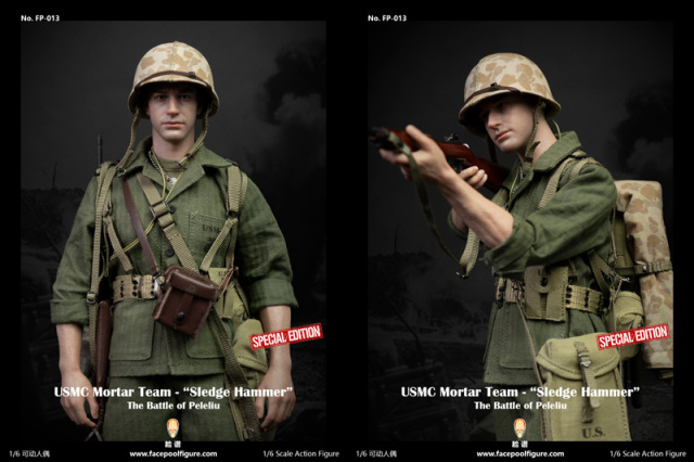 Facepoolfigure】FP013B 1/6 USMC Mortar Team - “Sledge Hammer” WW2