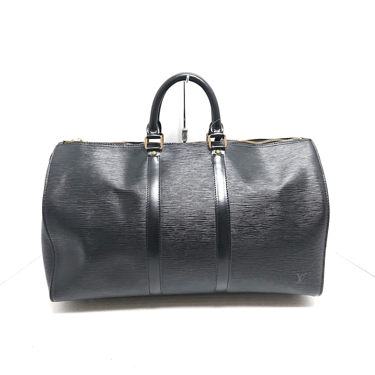 ルイヴィトン/ボストンバッグ/キーポル45/ノワール/レザー（LVロゴの