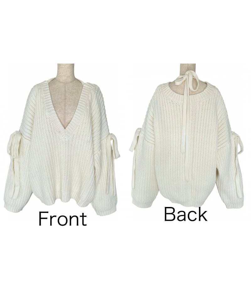 ♡Ivory♡】ホリデーリボンニット / Holiday Ribbon Knit | FIC