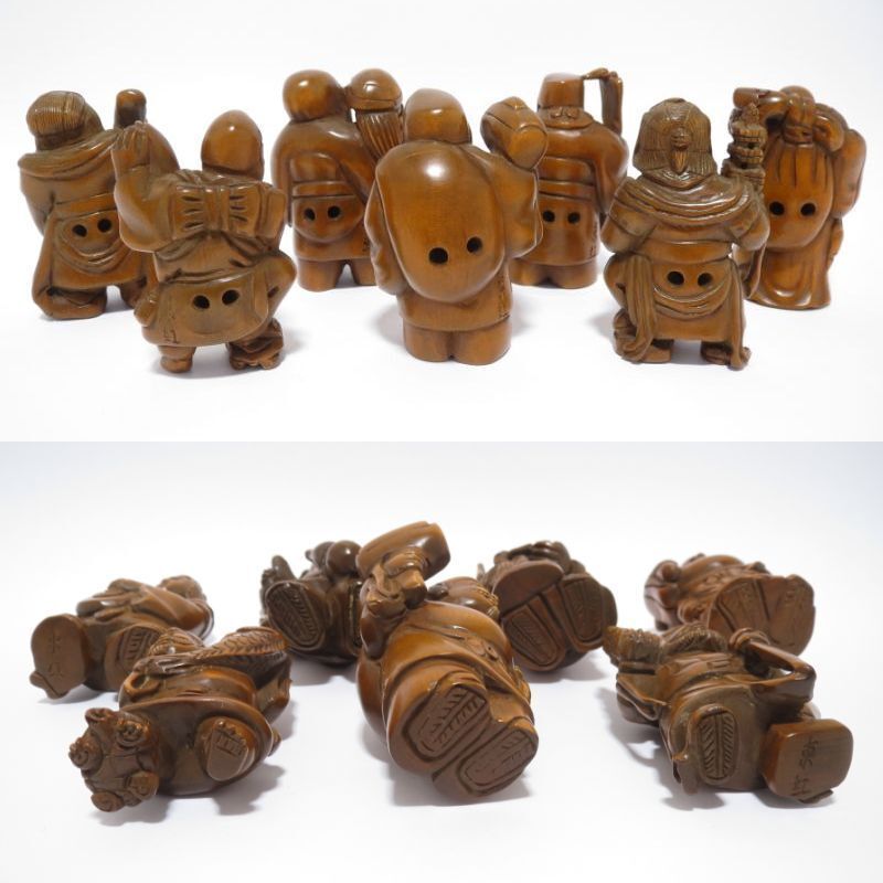 根付(七福神セット)(本黄楊・柘植) | EI-Trade