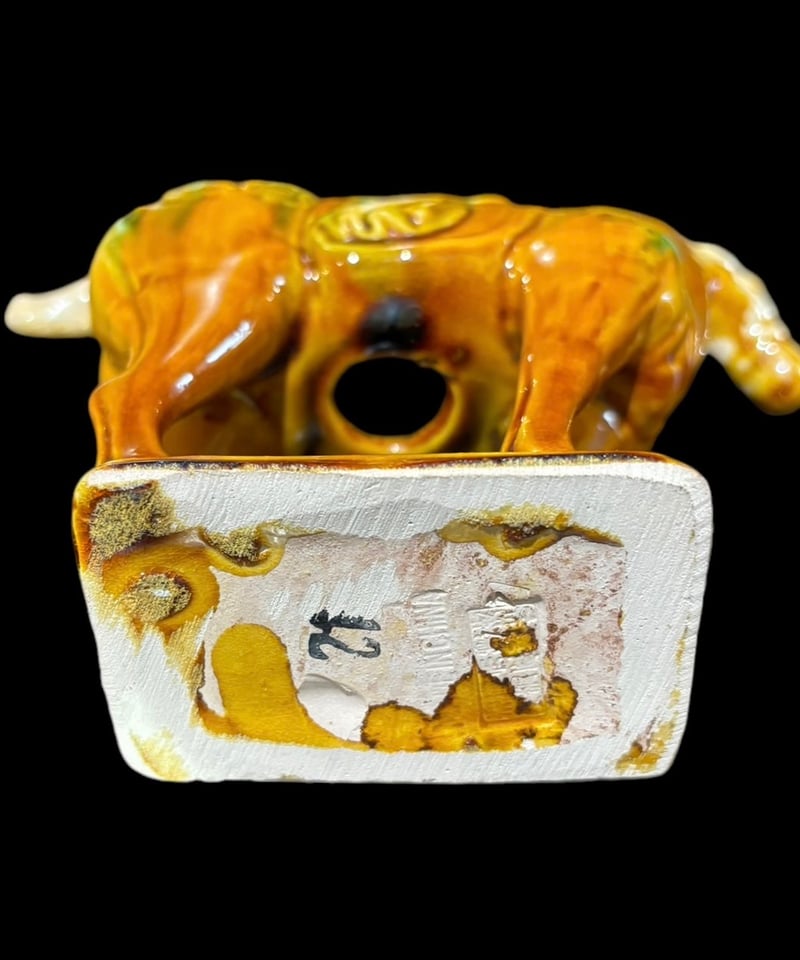 唐三彩 馬 置物 中国雑貨 縁起物 オブジェ 置物 中国 唐 干支 ウマ