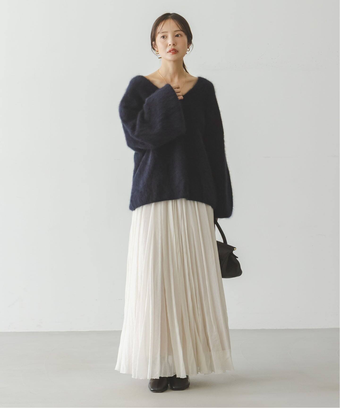 追加》ファーニット2WAYパフスリーブニット（ニット／セーター