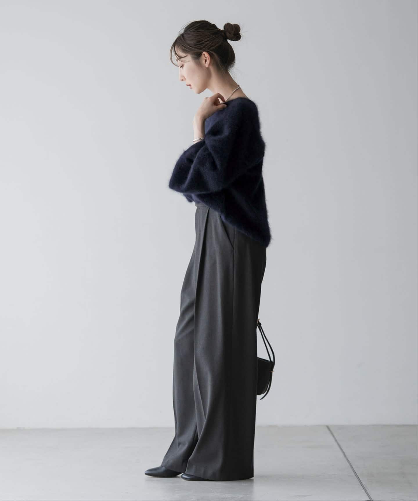 追加》ファーニット2WAYパフスリーブニット（ニット／セーター