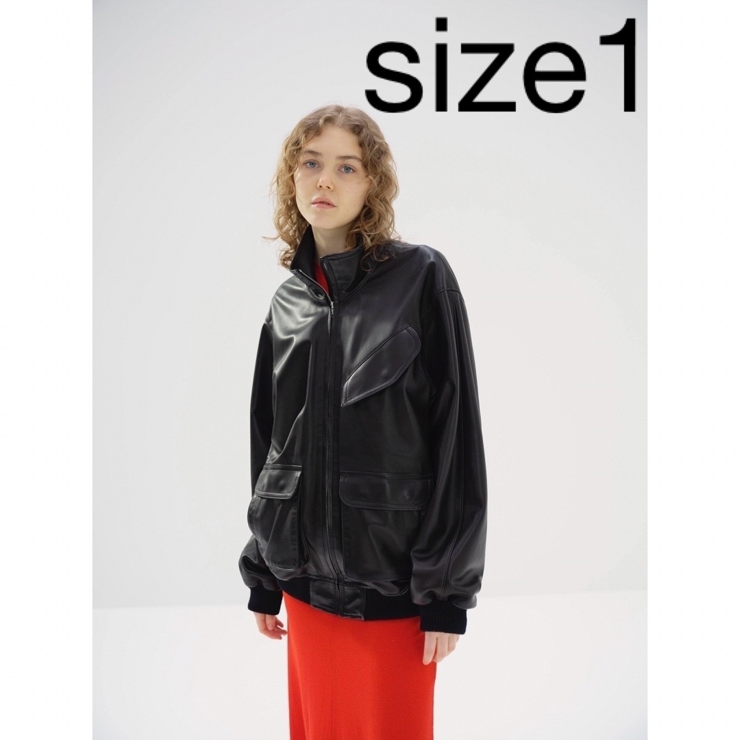 AURALEE - auralee lamb leather zip blouson black 1の通販 by やん