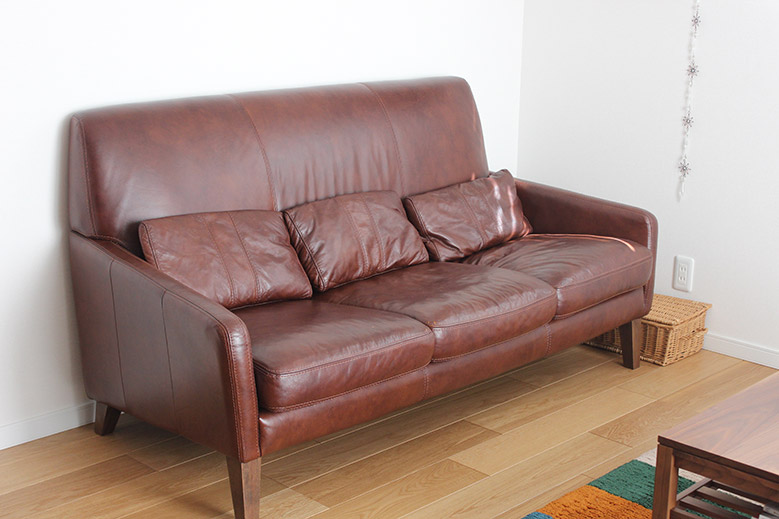 FRAYE leather sofa 3 seater(フレイ レザー ソファ 3 シーター)/FRAYE