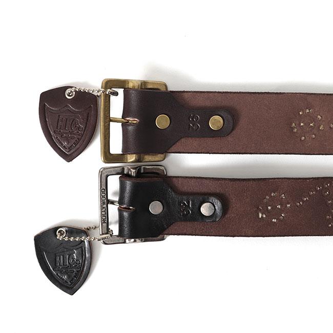 HTC エイチティーシー フラワースタッズ ターコイズ レザーベルト 125