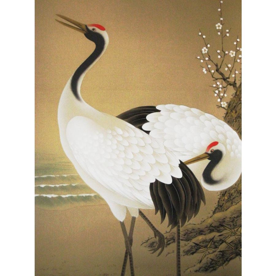 掛け軸 掛軸 鶴亀 岡本探泉 (真作・新品) : 掛け軸の専門店 香遊