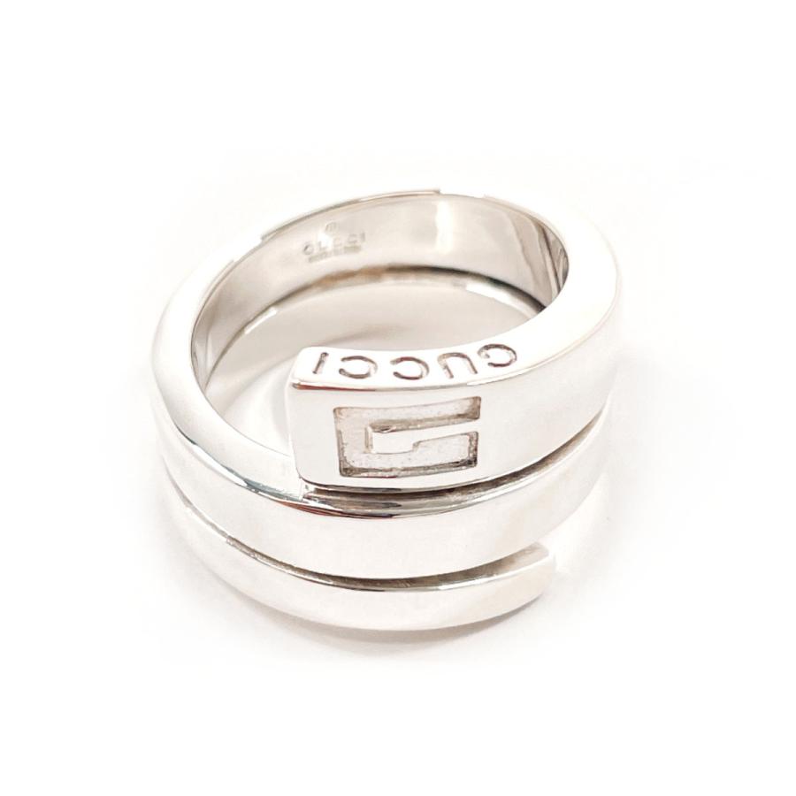 GUCCI（グッチ） 8号 リング・指輪 Gロゴ スネーク スパイラル