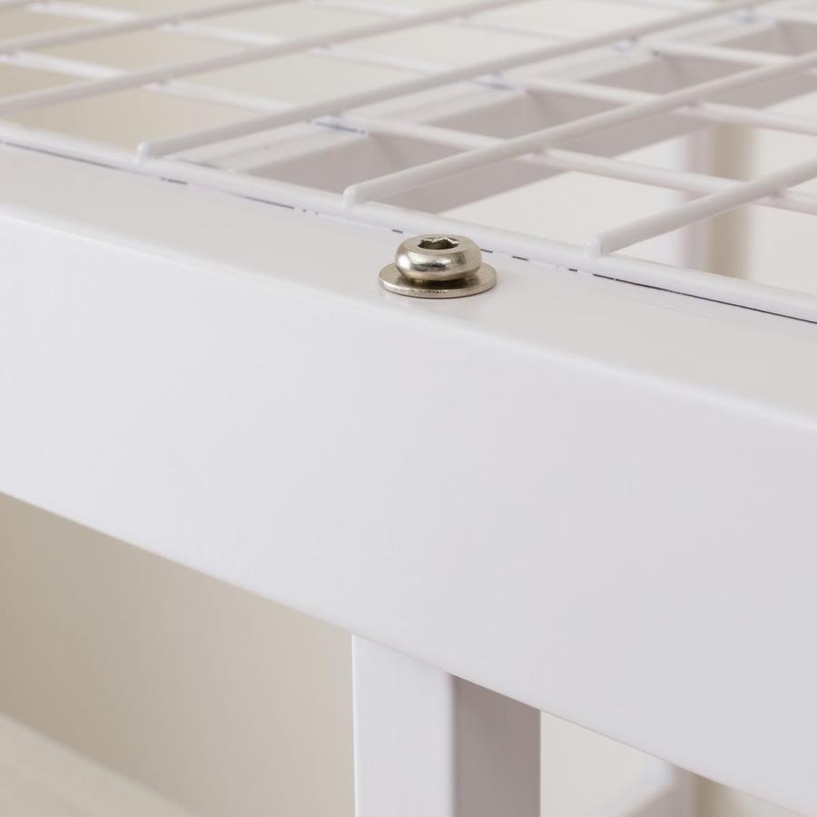 ニトリ（NITORI） スチールハイベッド+棚付きデスクセット(HB02 WH