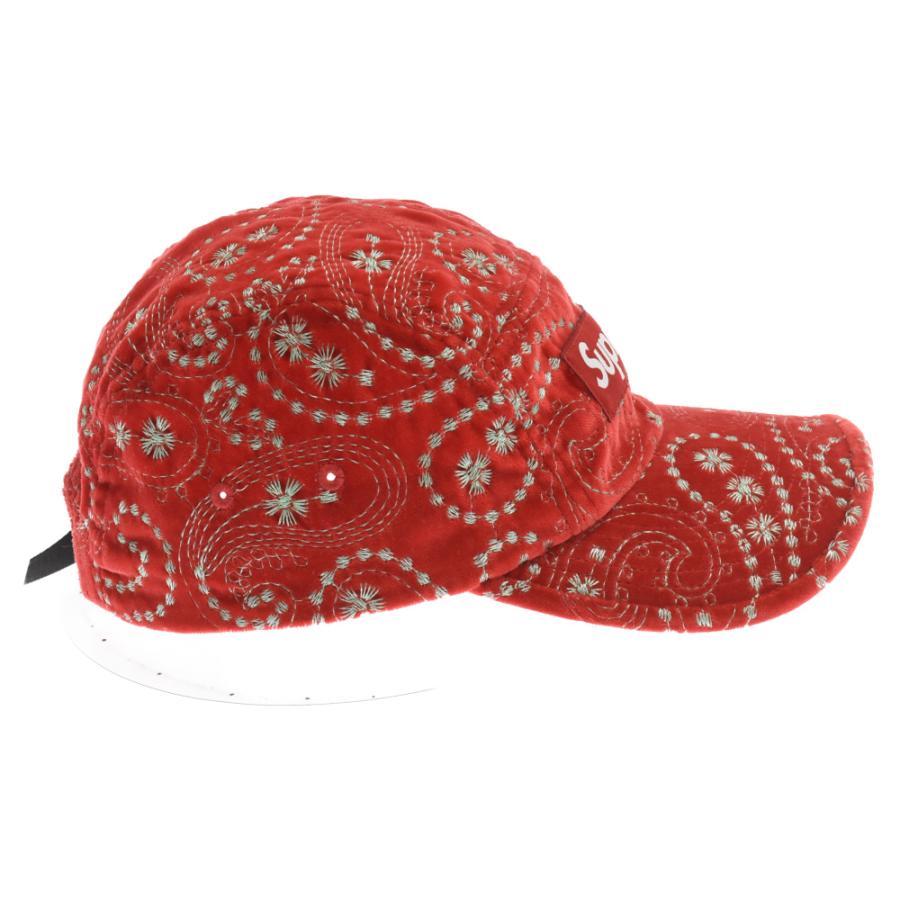 Supreme（シュプリーム） 23AW Velvet Paisley Camp Cap ベロア